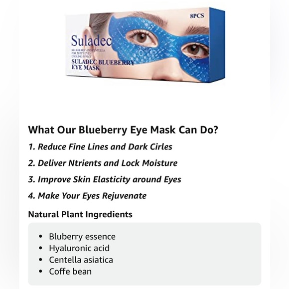 Blueberry Collagen Spa Under Eye Mask for Puffy Eyes & Dark Circles - Picture 8 of 12